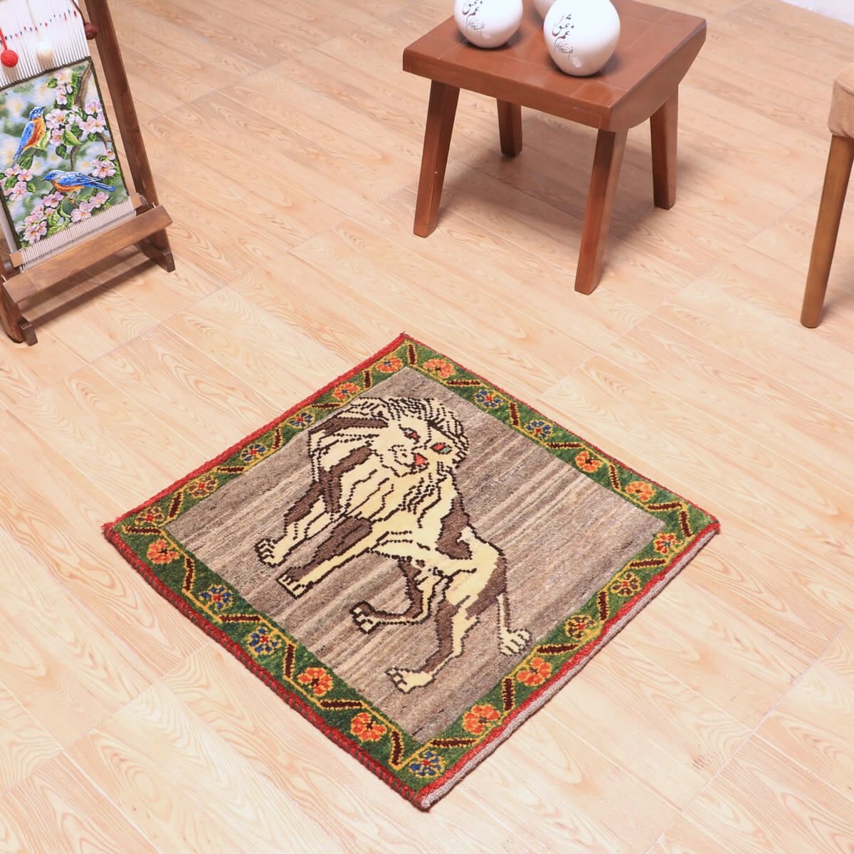 ギャッベ(ギャベ)カシュクリ 64×62cm(HP-70107)