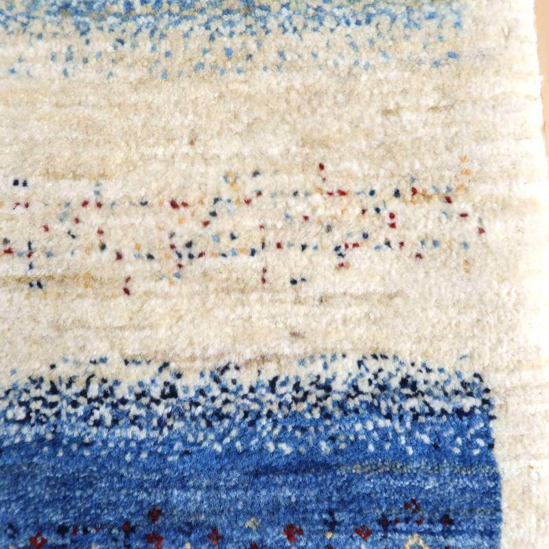 プレミアムギャッベ/ホシナマイ(ルリバフ) 138×47cm(HR-10925)