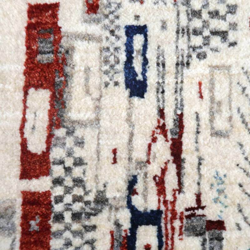 プレミアムギャッベ/ホシナマイ(ルリバフ) 146×45cm(HR-10931)