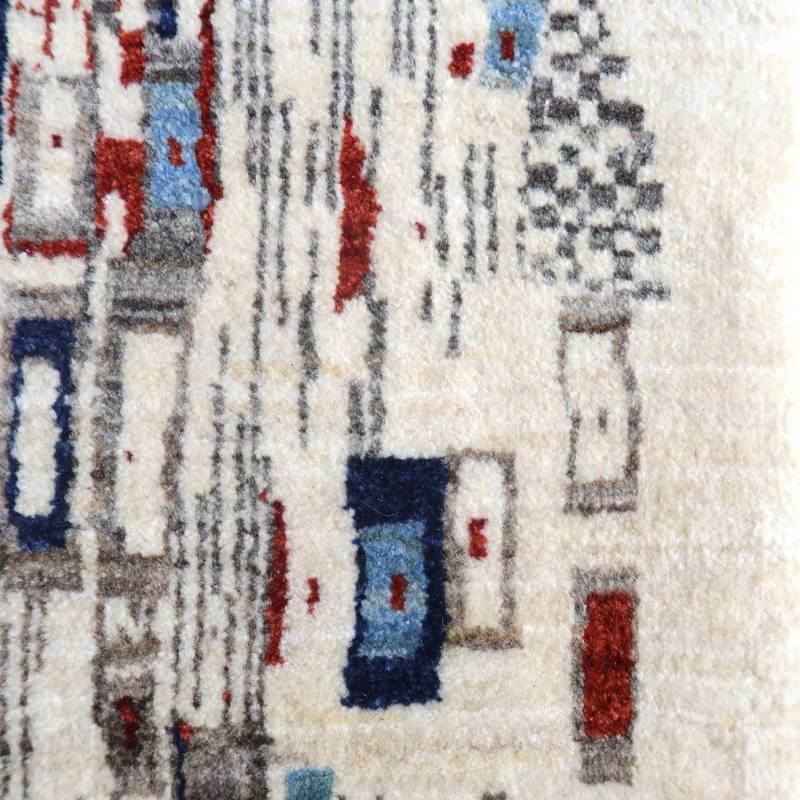 プレミアムギャッベ/ホシナマイ(ルリバフ) 146×45cm(HR-10931)