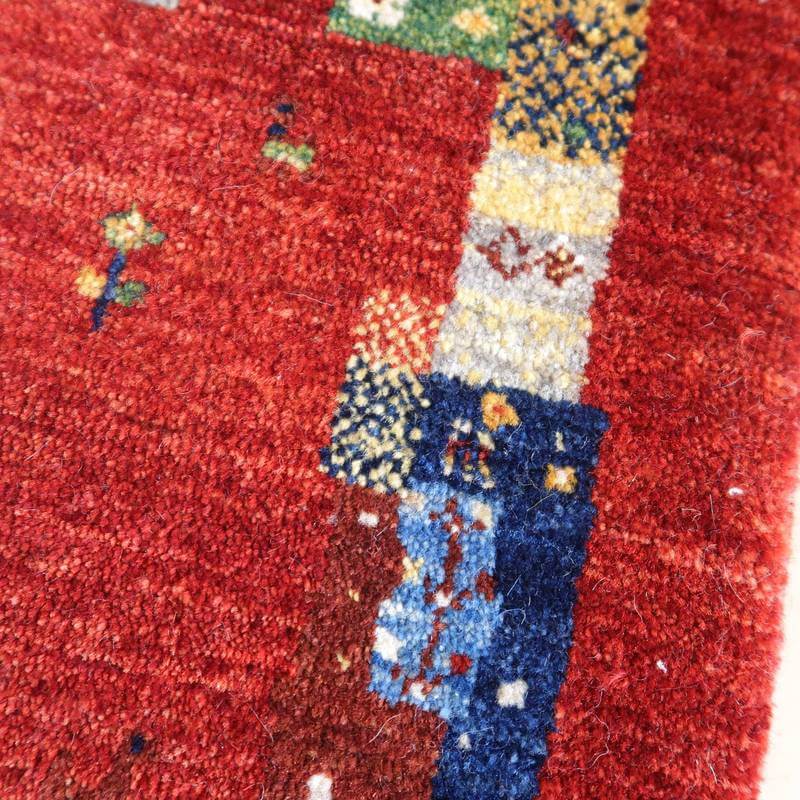 プレミアムギャッベ/ホシナマイ(ルリバフ) 136×46cm(HR-10946)