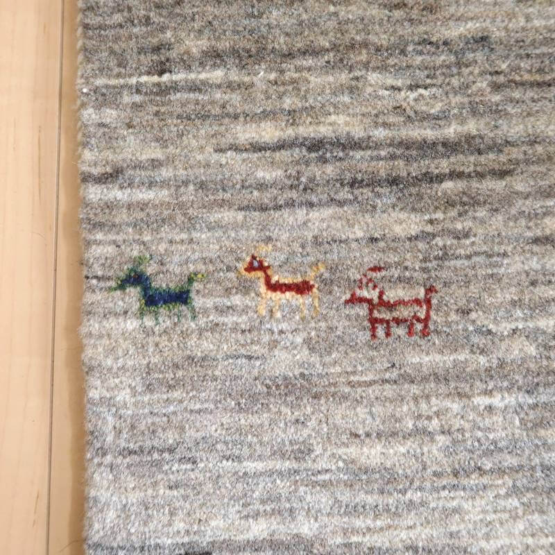 プレミアムギャッベ/ホシナマイ(ルリバフ) 143×46cm(HR-10947)