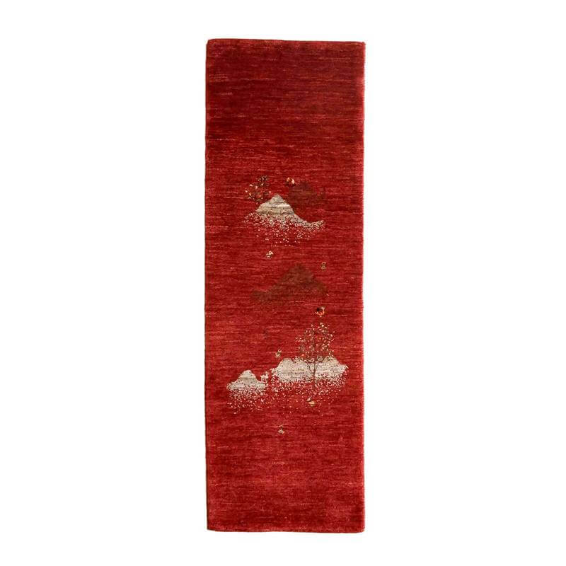 プレミアムギャッベ/ホシナマイ(ルリバフ) 140×45cm(HR-10948)