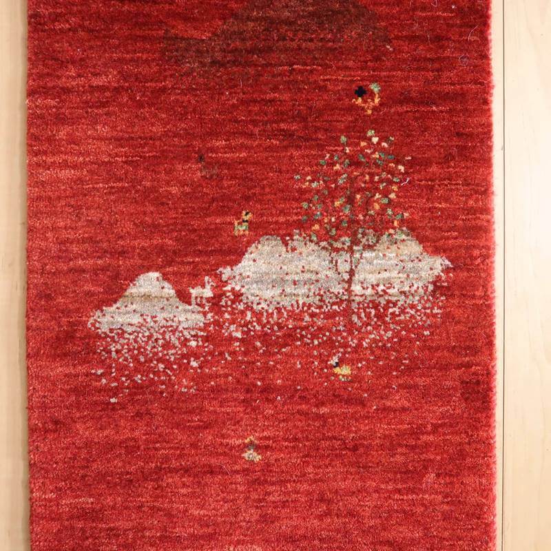 プレミアムギャッベ/ホシナマイ(ルリバフ) 140×45cm(HR-10948)