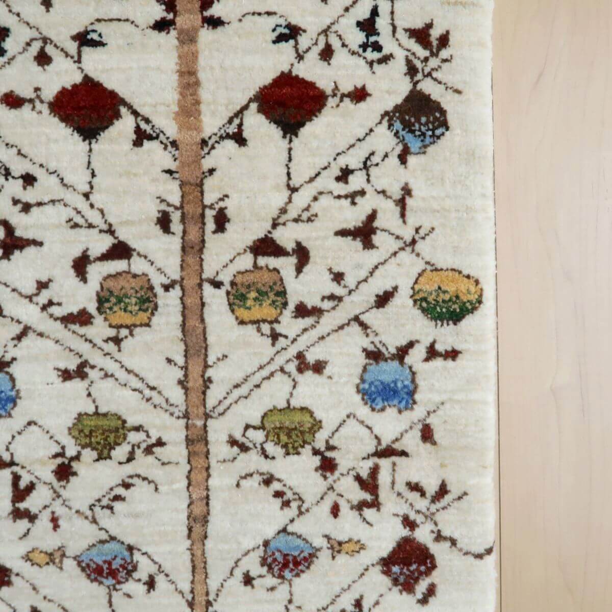 プレミアムギャッベ/ホシナマイ(ルリバフ) 140×45cm(HR-11084)