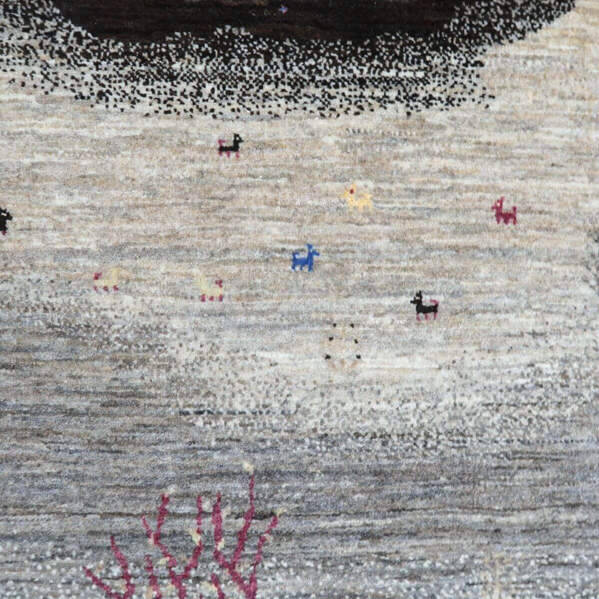 プレミアムギャッベ/ホシナマイ(ルリバフ) 207×82cm(HR-11096)