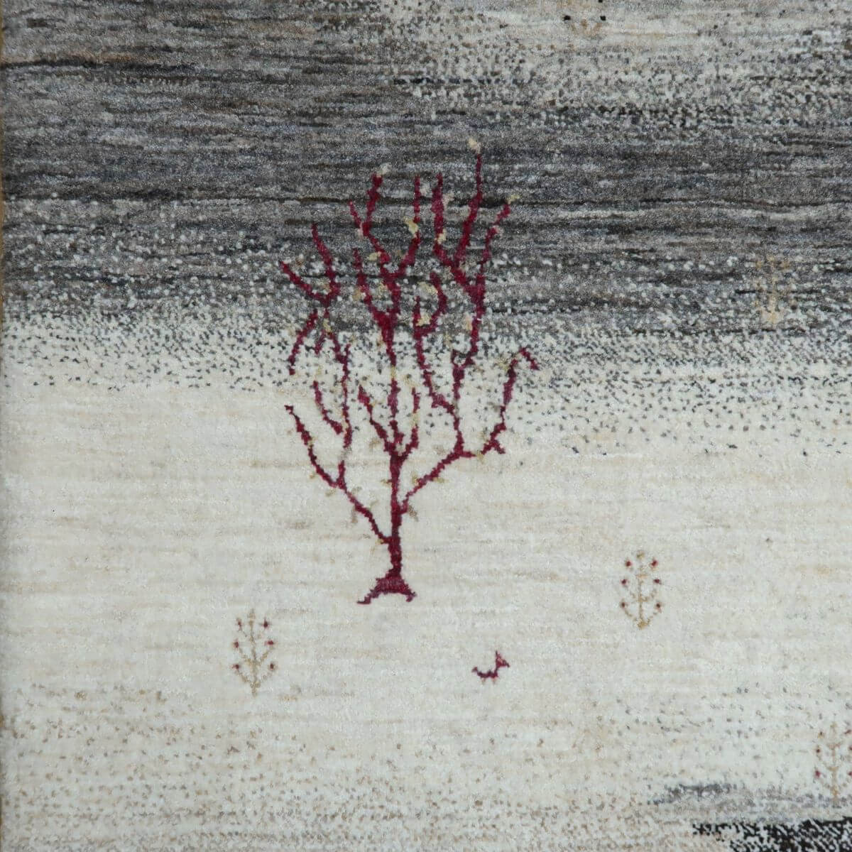 プレミアムギャッベ/ホシナマイ(ルリバフ) 207×82cm(HR-11096)