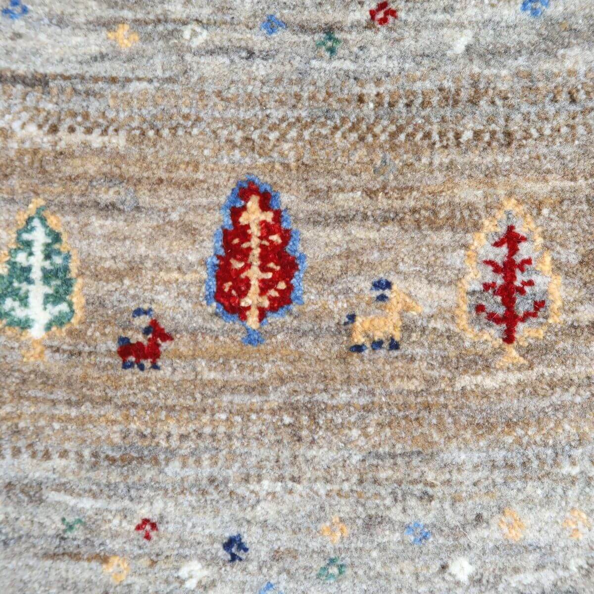 プレミアムギャッベ/ホシナマイ(ルリバフ) 201×83cm(HR-11105)