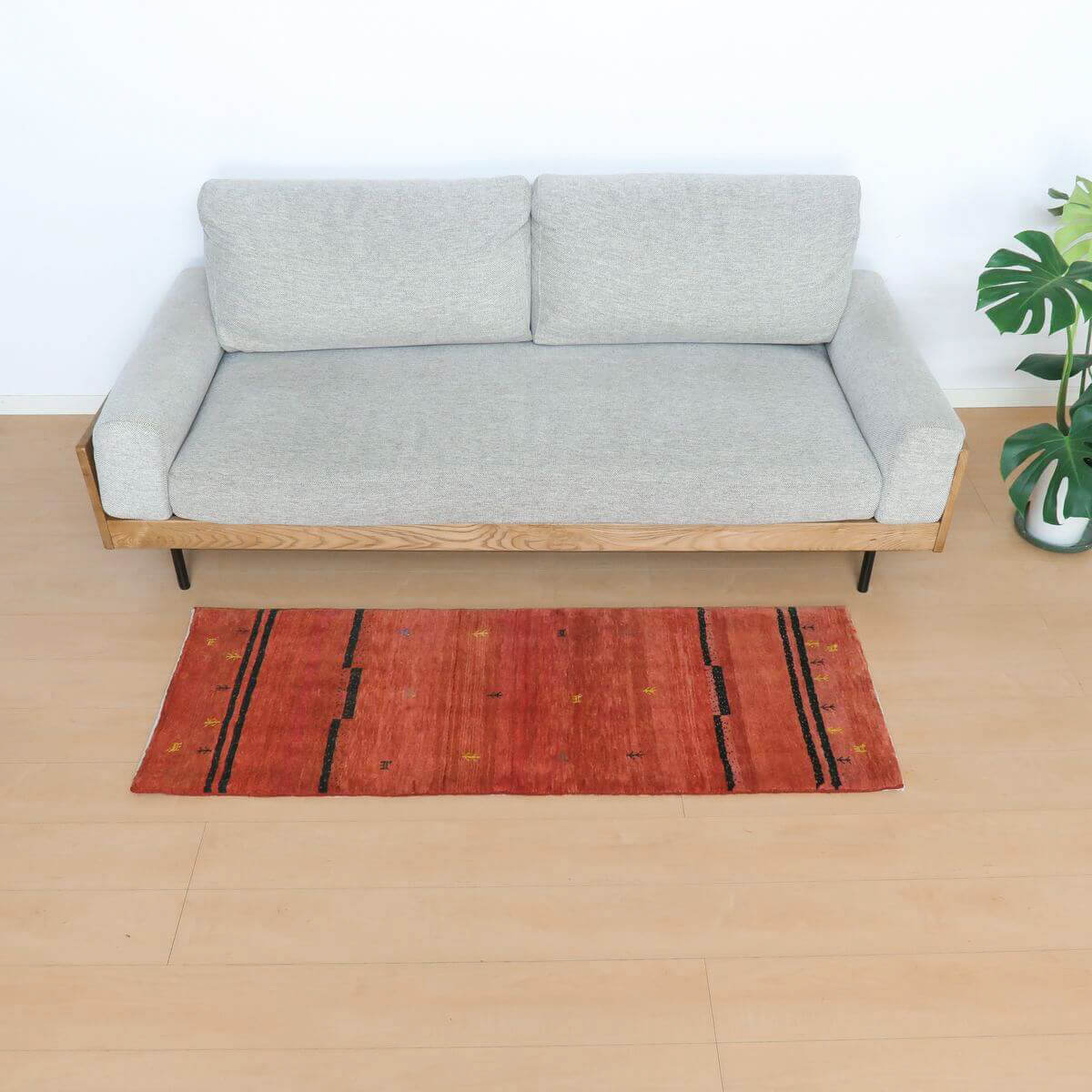 プレミアムギャッベ/ホシナマイ(カシュクリ) 152×55cm(HR-11137)