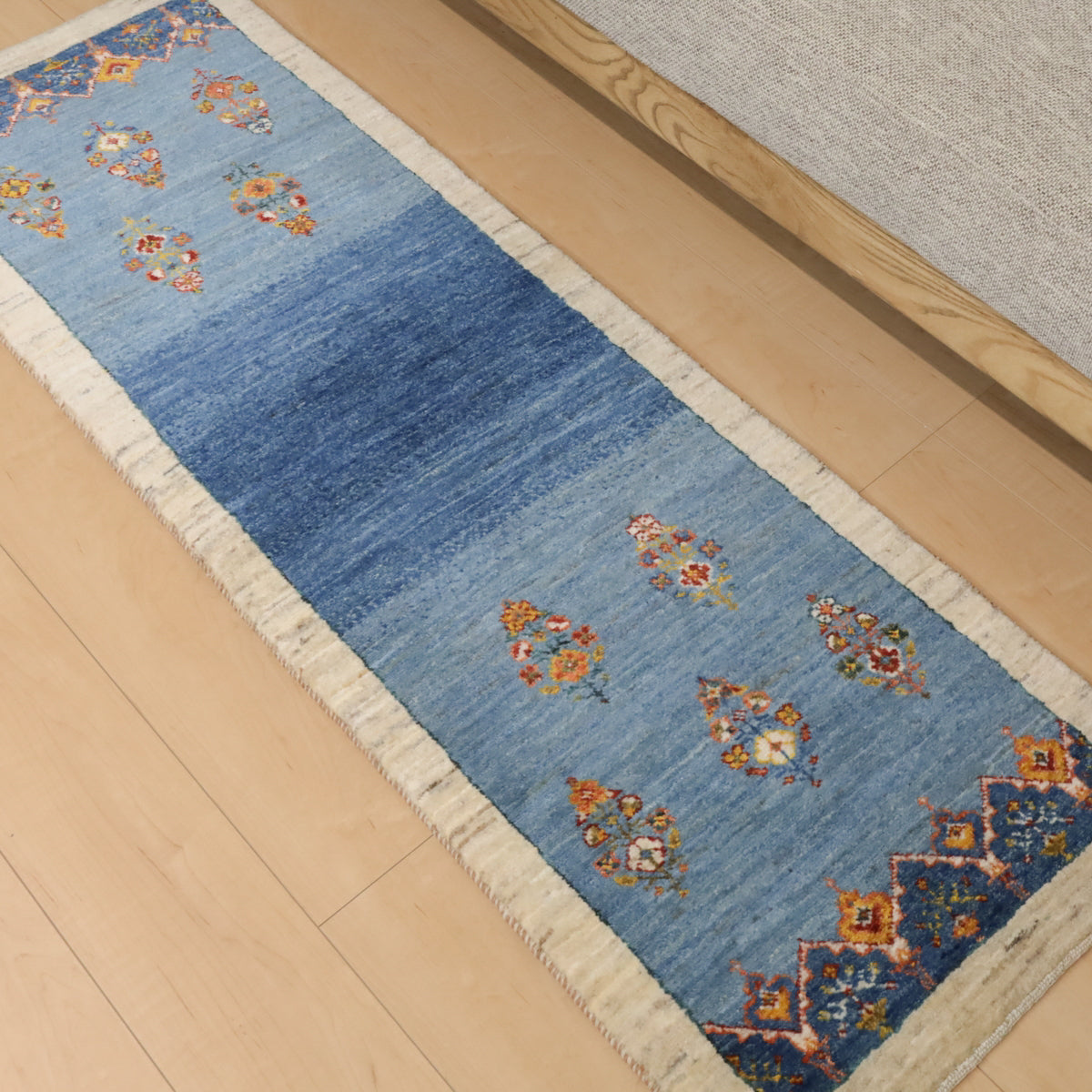 ギャッベ(ルリバフ) 151×51cm(HR-11830)