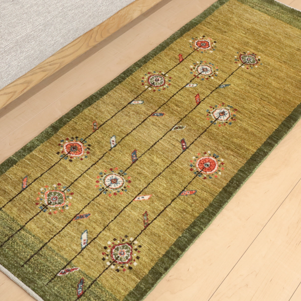 ギャッベ(ルリバフ) 150×56cm(HR-11841)