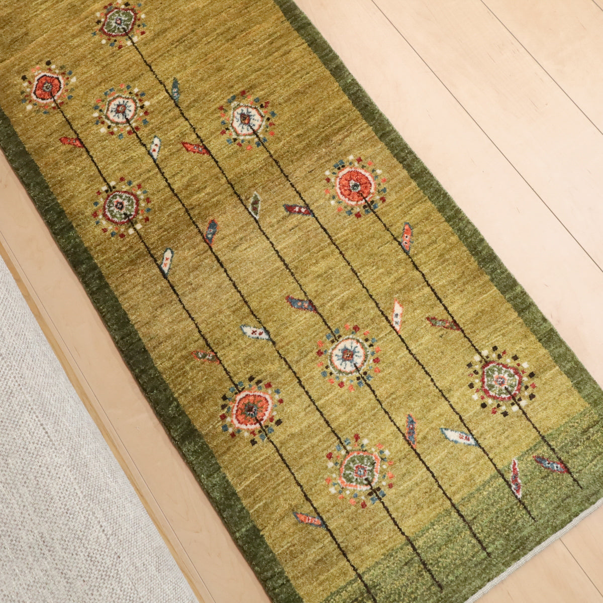 ギャッベ(ルリバフ) 150×56cm(HR-11841)