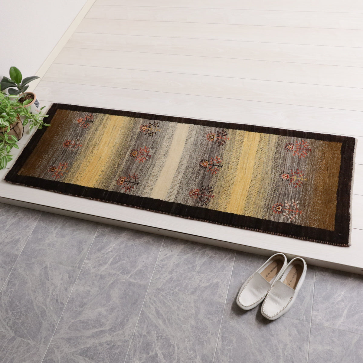 ギャッベ(カシュクリ) 154×52cm(HR-11866)