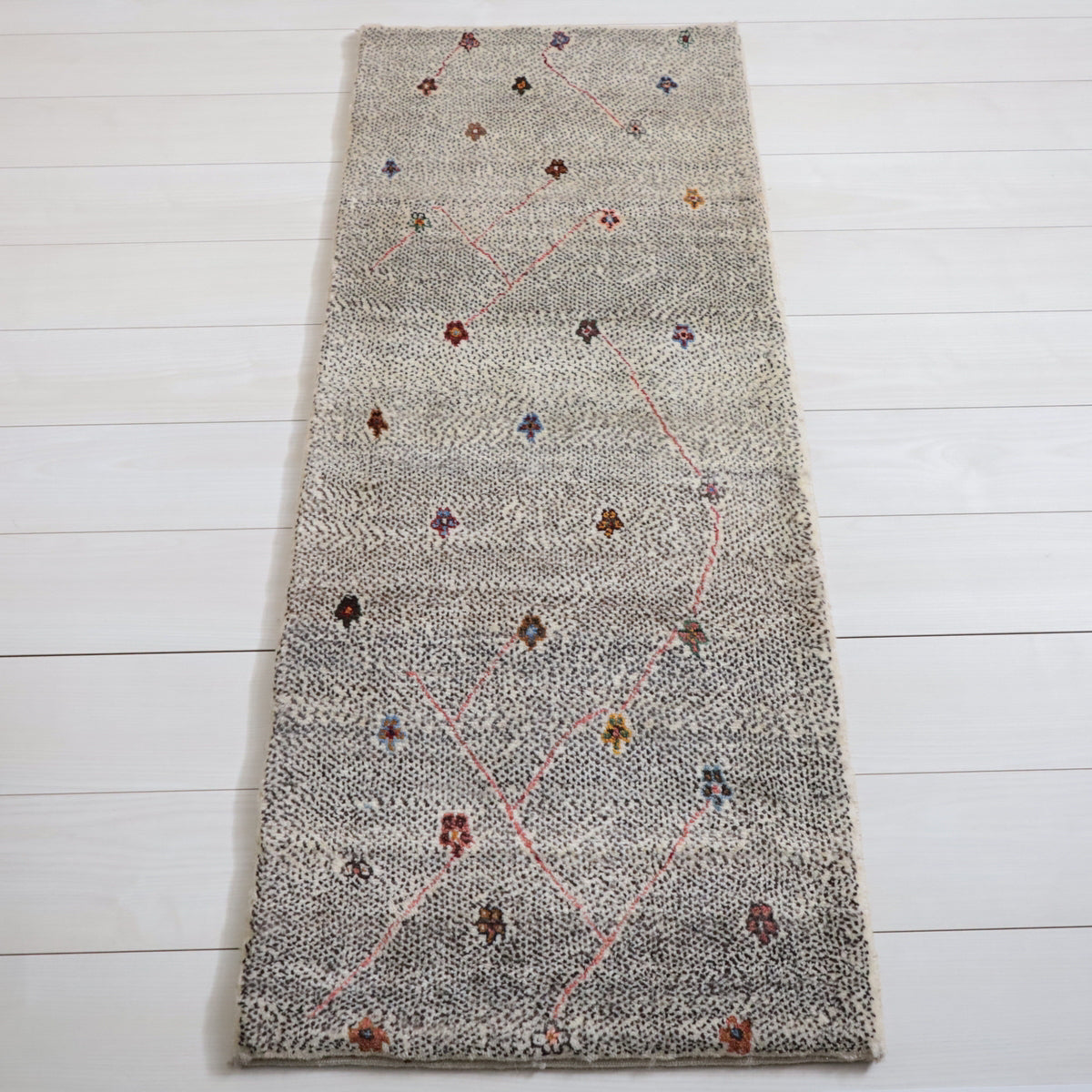 ギャッベ(ルリバフ) 145×58cm(HR-11987)