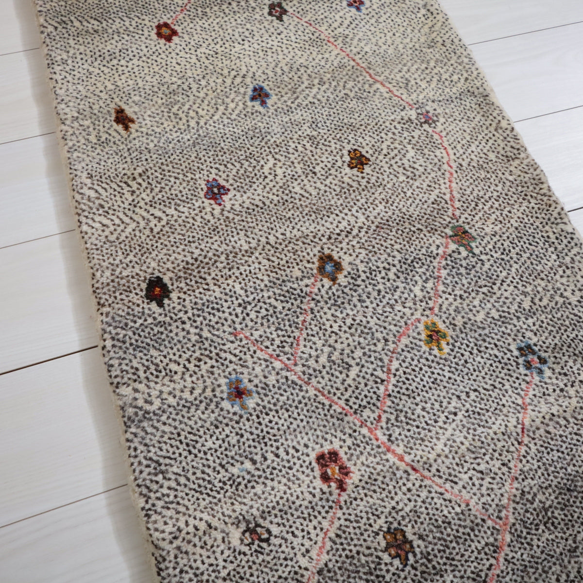 ギャッベ(ルリバフ) 145×58cm(HR-11987)