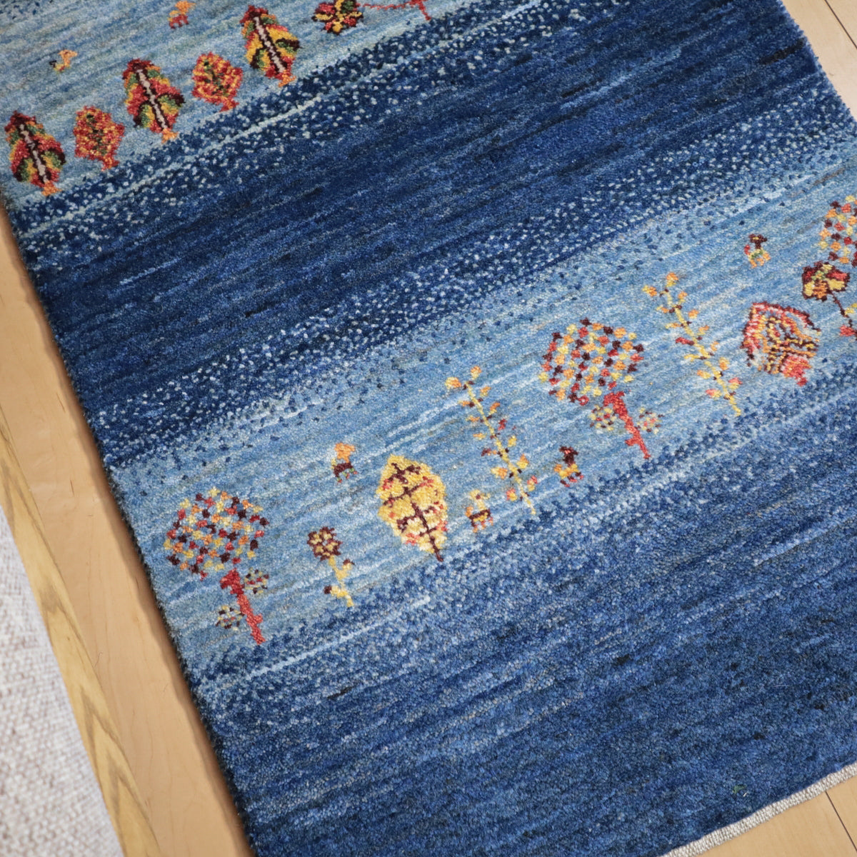 ギャッベ(ルリバフ) 151×63cm(HR-12008)