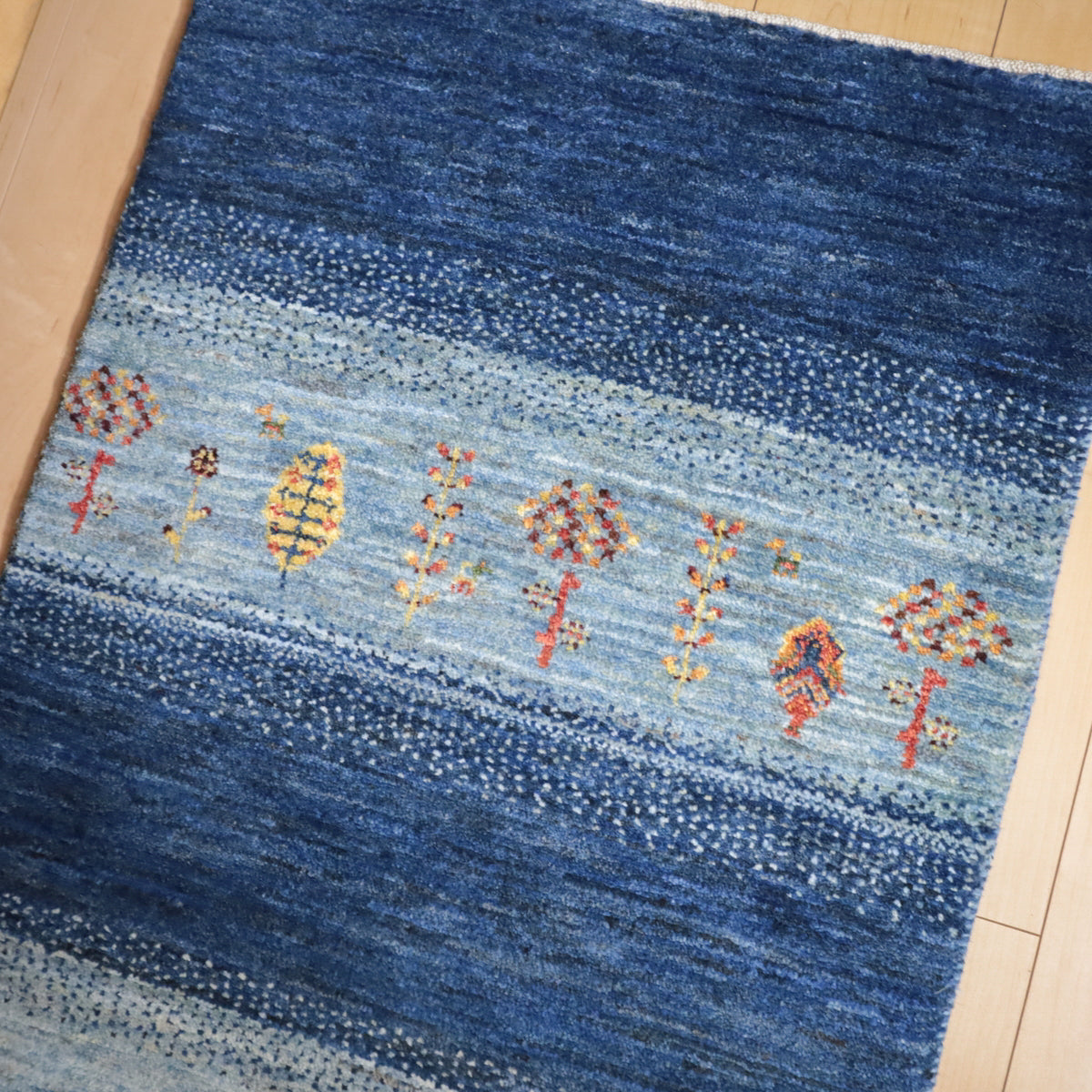 ギャッベ(ルリバフ) 151×63cm(HR-12008)