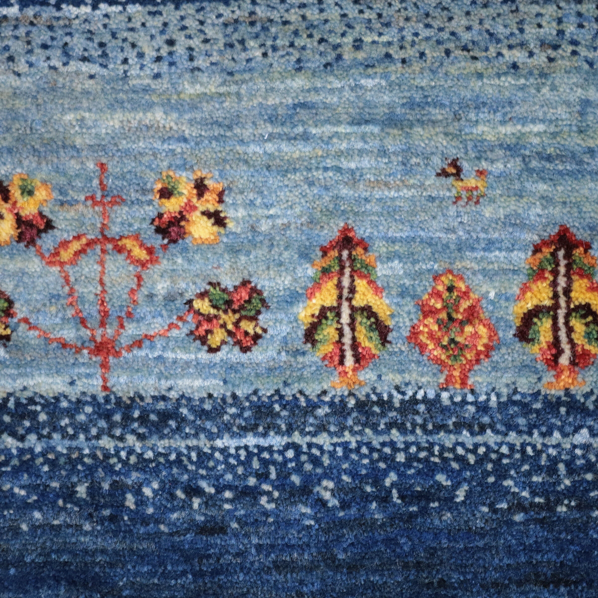 ギャッベ(ルリバフ) 151×63cm(HR-12008)