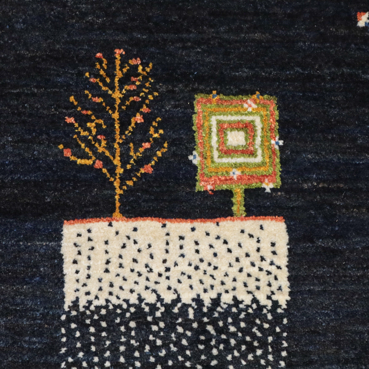ギャッベ(ルリバフ) 210×77cm(HR-12024)