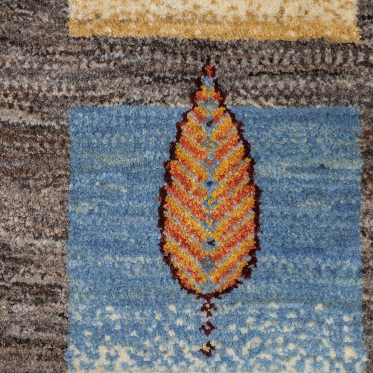 ギャッベ(ルリバフ) 198×85cm(HR-12026)