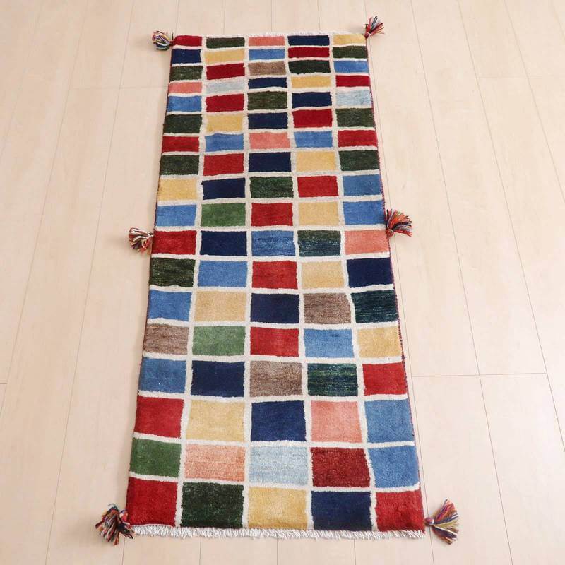 プレミアムギャッベ/ホシナマイ(カシュクリ) 141×60cm(HR-58360)