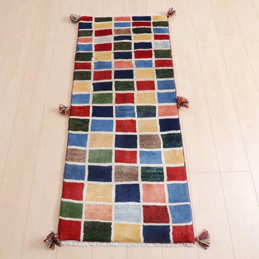 プレミアムギャッベ/ホシナマイ(カシュクリ) 141×60cm(HR-58360)