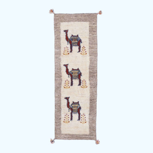 ギャッベ(ギャベ)カシュクリ 143×49cm(HR-70244)