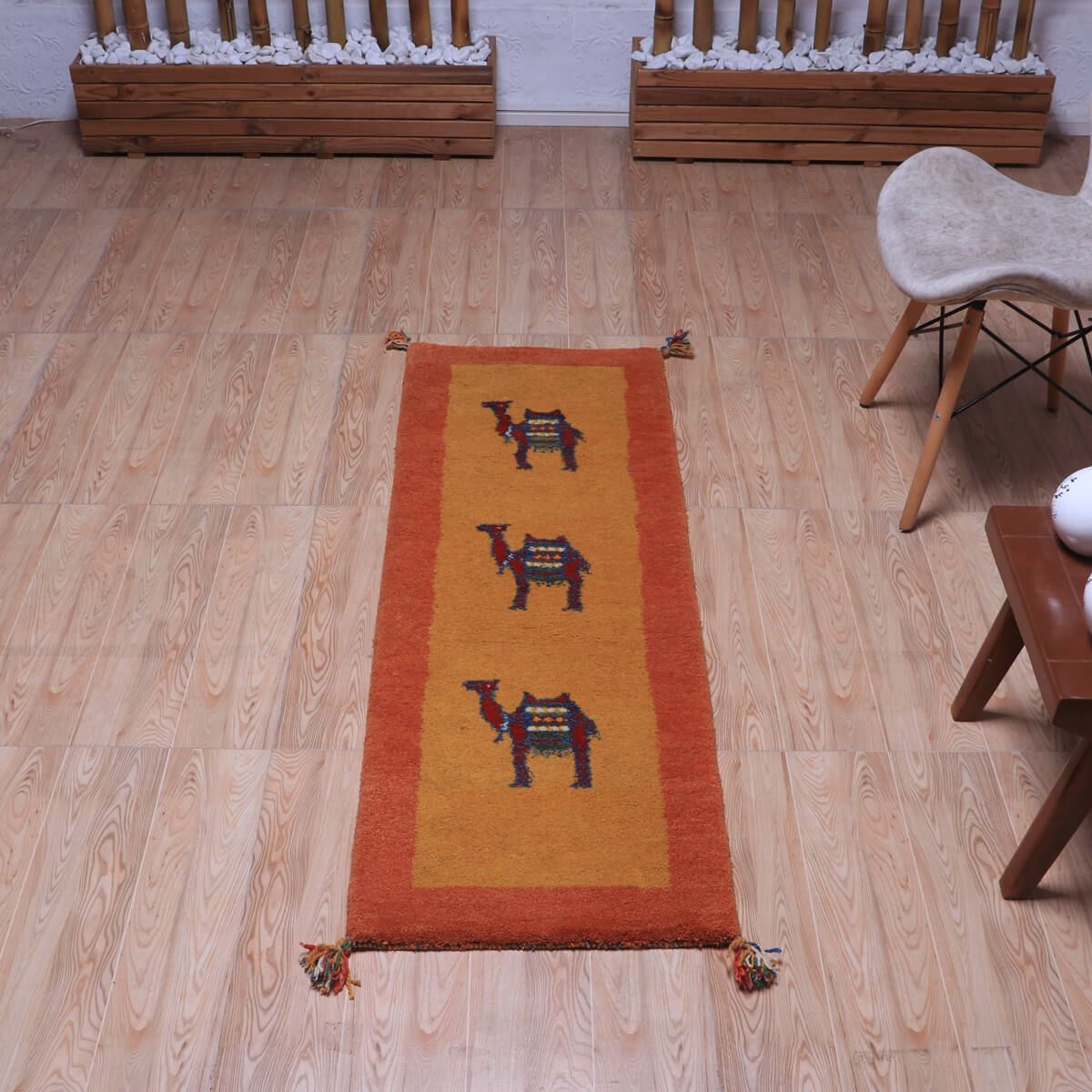 ギャッベ(ギャベ)カシュクリ 147×49cm(HR-70245)