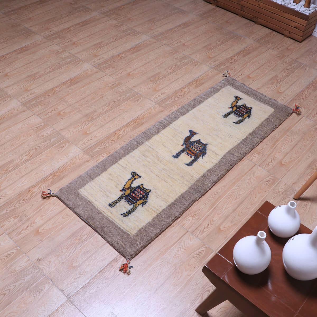 ギャッベ(ギャベ)カシュクリ 149×51cm(HR-70246)