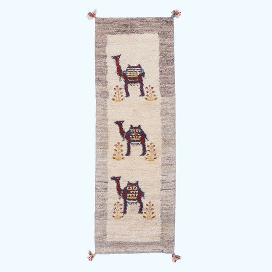 ギャッベ(ギャベ)カシュクリ 147×48cm(HR-70253)
