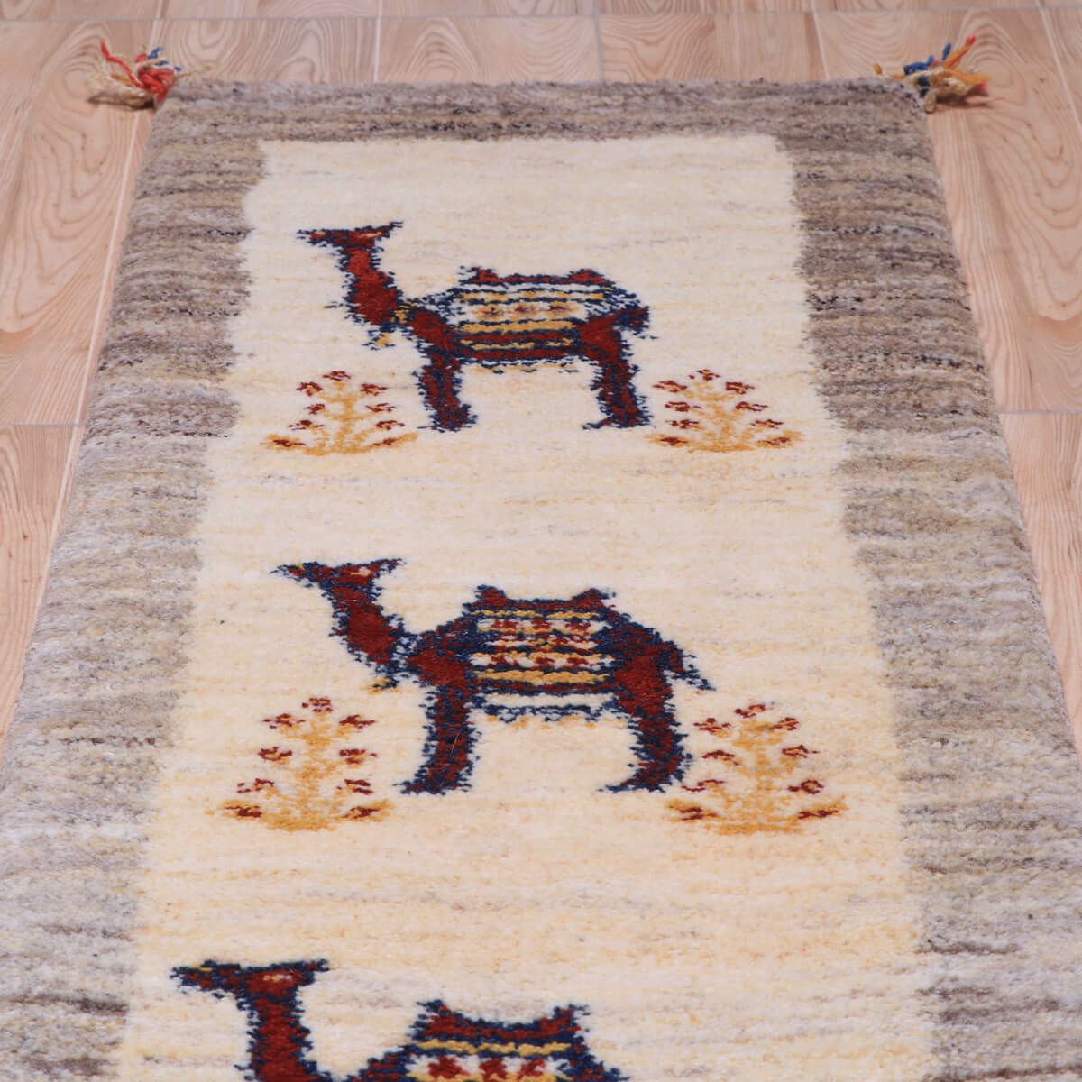 ギャッベ(ギャベ)カシュクリ 147×48cm(HR-70253)