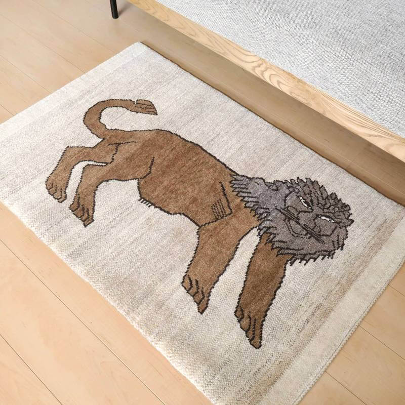 プレミアムギャッベ/ホシナマイ(カシュクリ) 122×78cm(HS-10909)