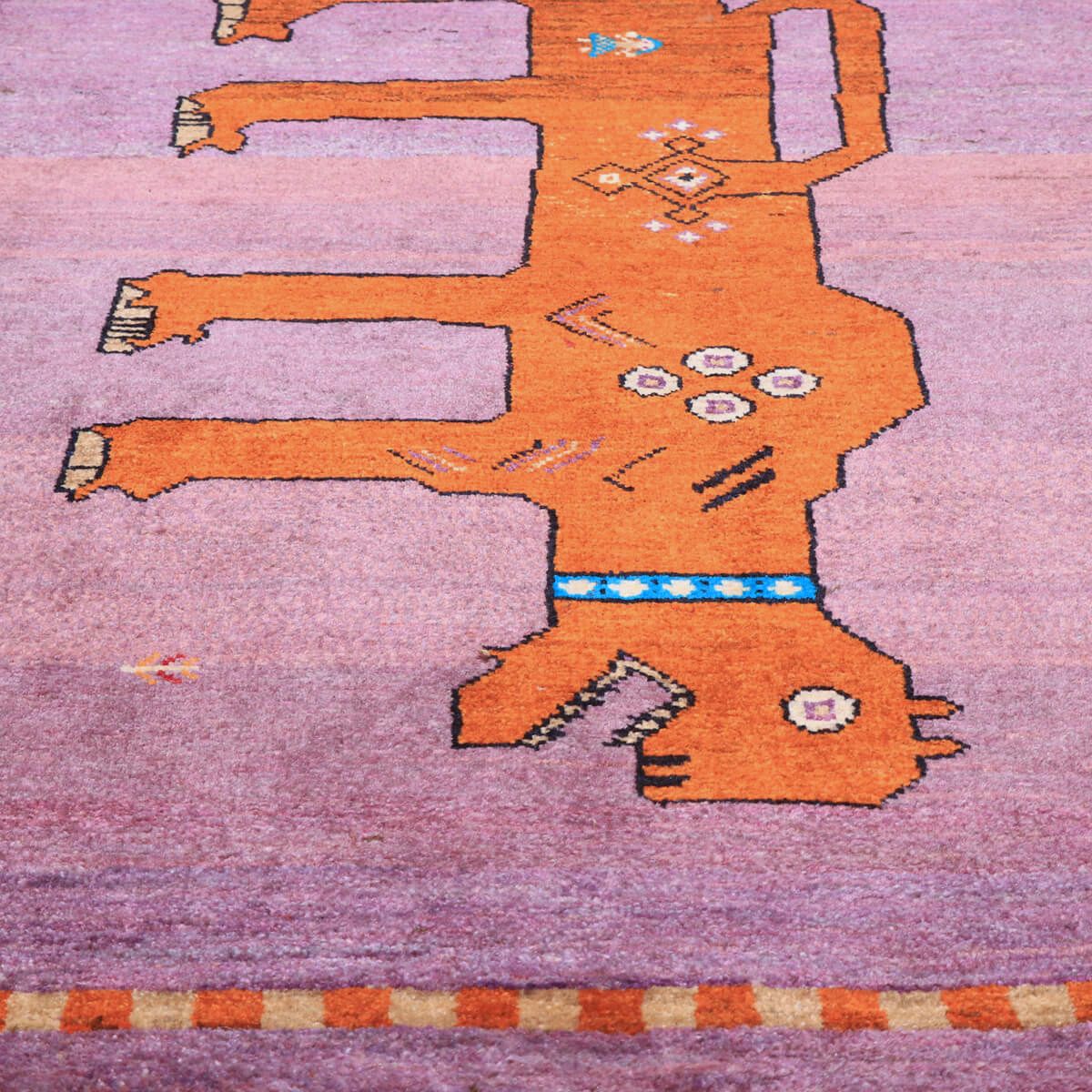 ギャッベ(ギャベ)ルリバフ 126×83cm(HS-70112)