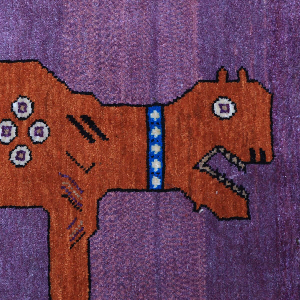 ギャッベ(ギャベ)ルリバフ 126×83cm(HS-70112)