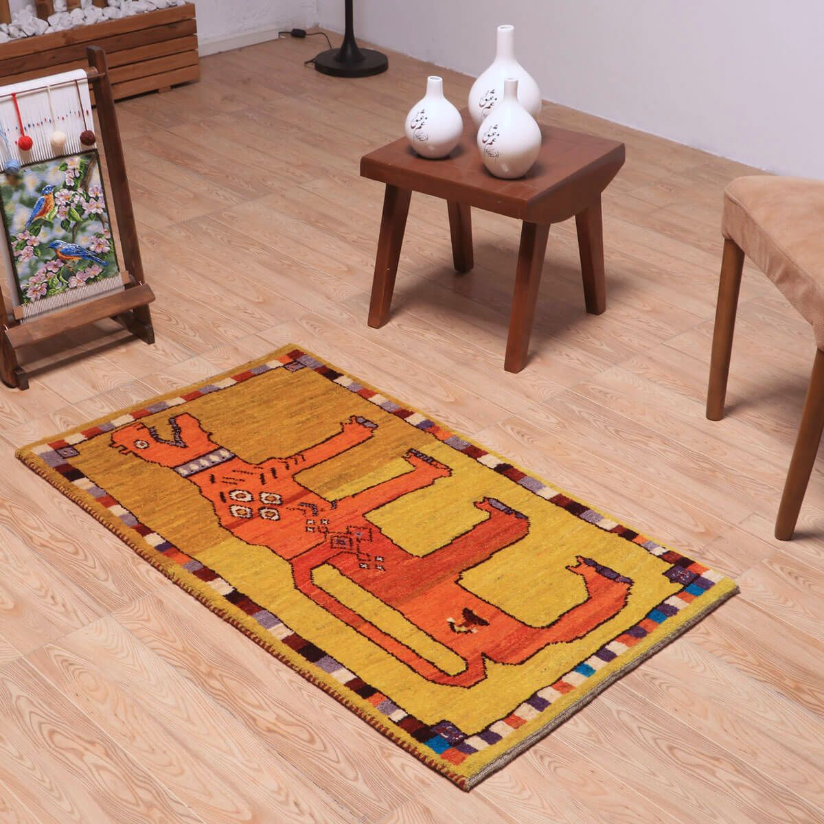 ギャッベ(ギャベ)カシュクリ 110×62cm(HS-70125)