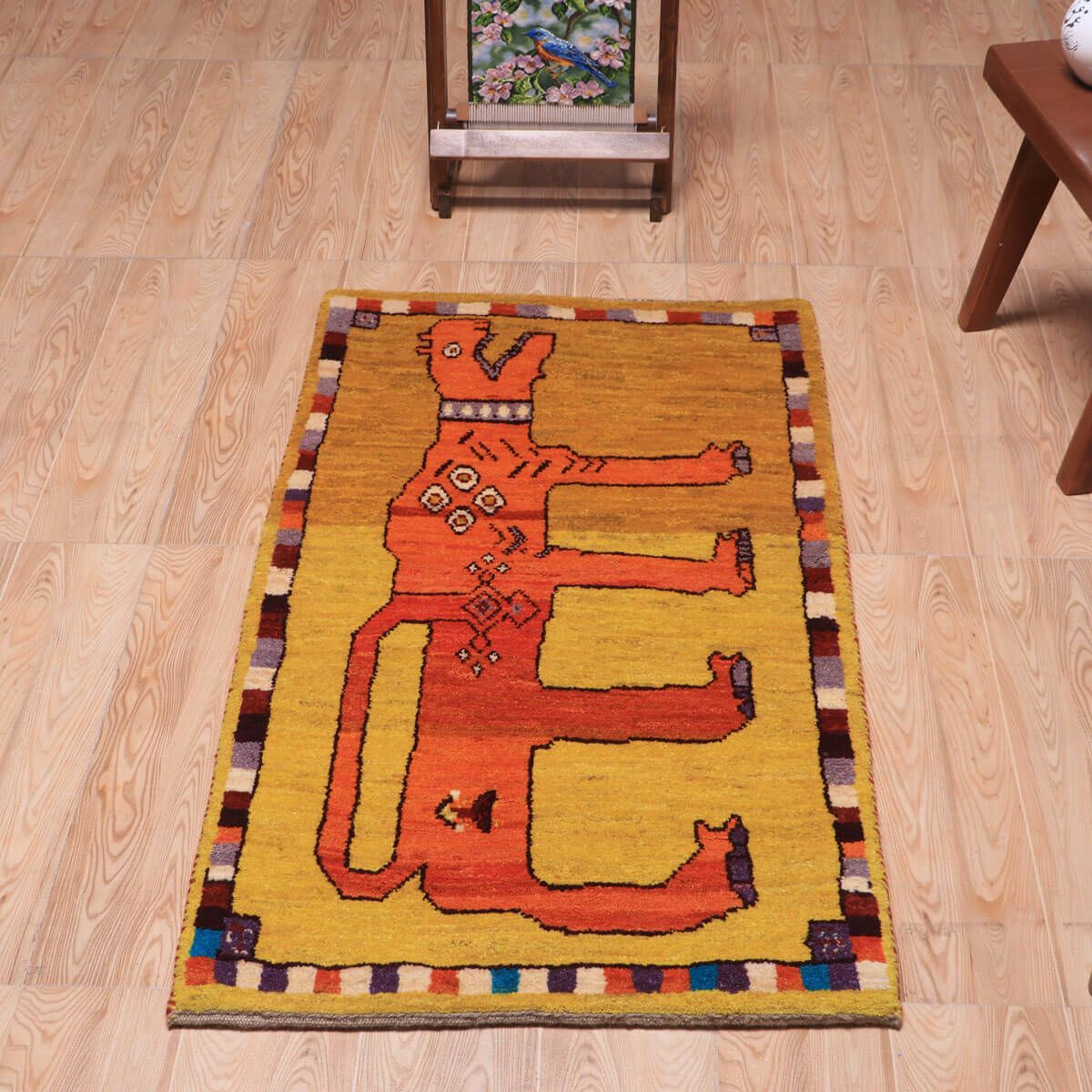 ギャッベ(ギャベ)カシュクリ 110×62cm(HS-70125)
