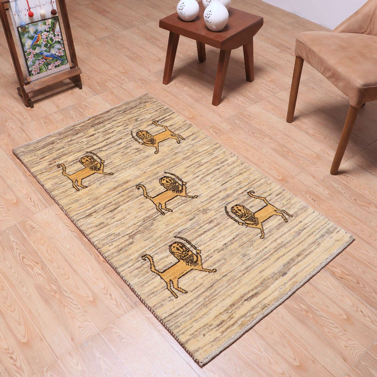 ギャッベ(ギャベ)カシュクリ 131×77cm(HS-70131)
