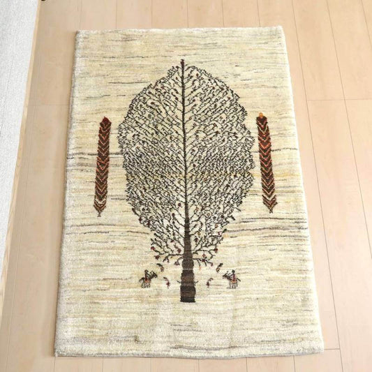 プレミアムギャッベ/ホシナマイ(カシュクリ) 128×86cm(HS-75303)