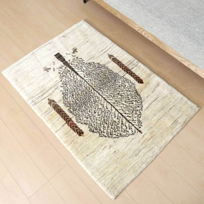 プレミアムギャッベ/ホシナマイ(カシュクリ) 128×86cm(HS-75303)