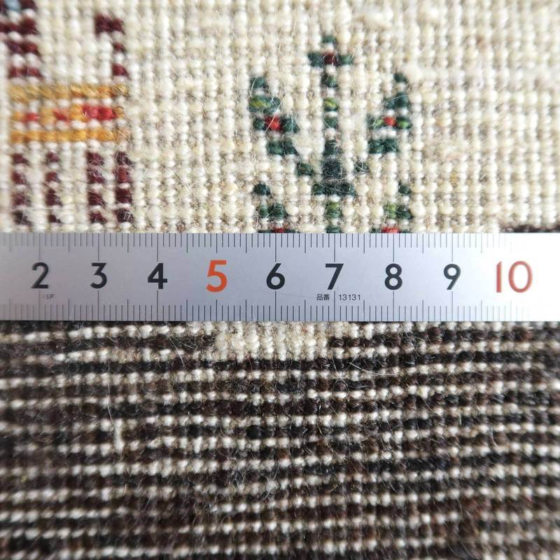 プレミアムギャッベ/ホシナマイ(カシュクリ) 129×86cm(HS-77926)