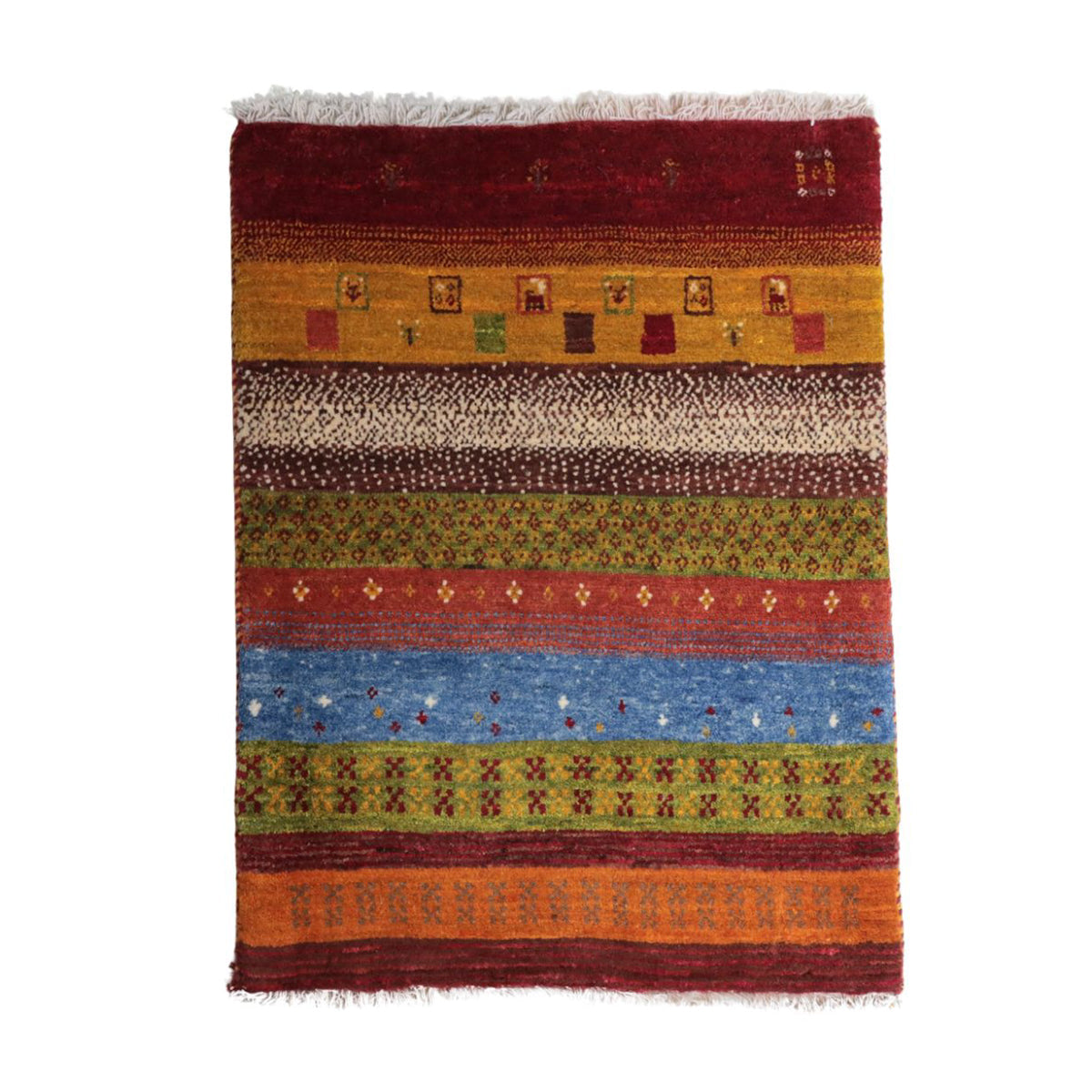 ギャッベ(カシュクリ) 78×60cm(HSS-11059)