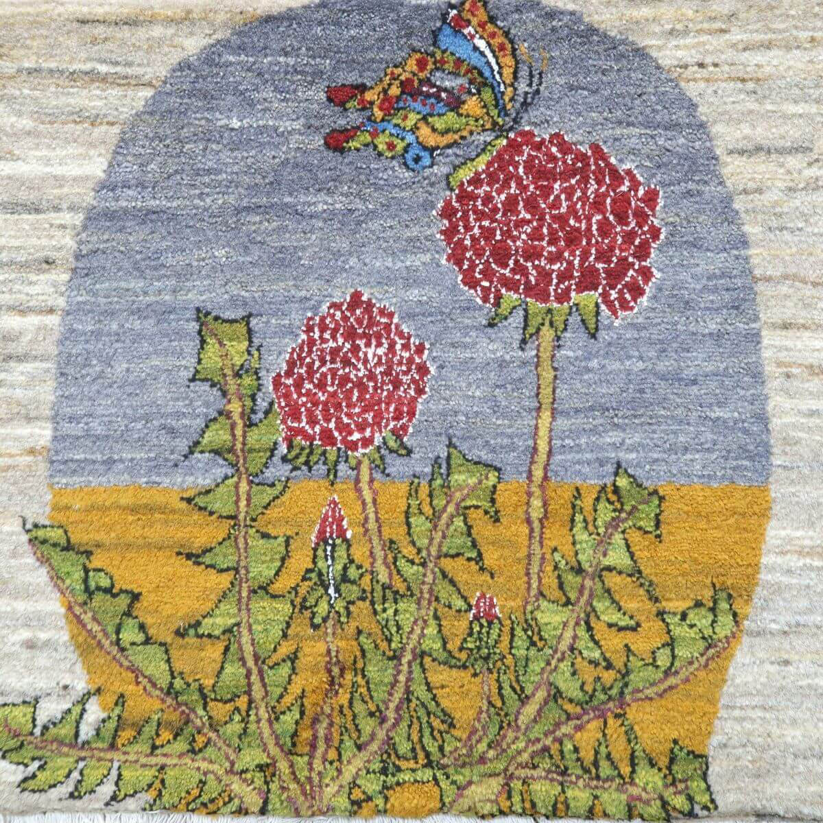 プレミアムギャッベ/ホシナマイ(カシュクリ) 65×90cm(HSS-11133)