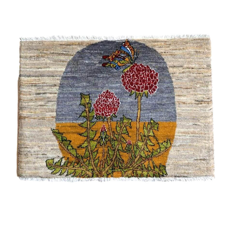 プレミアムギャッベ/ホシナマイ(カシュクリ) 65×90cm(HSS-11133)