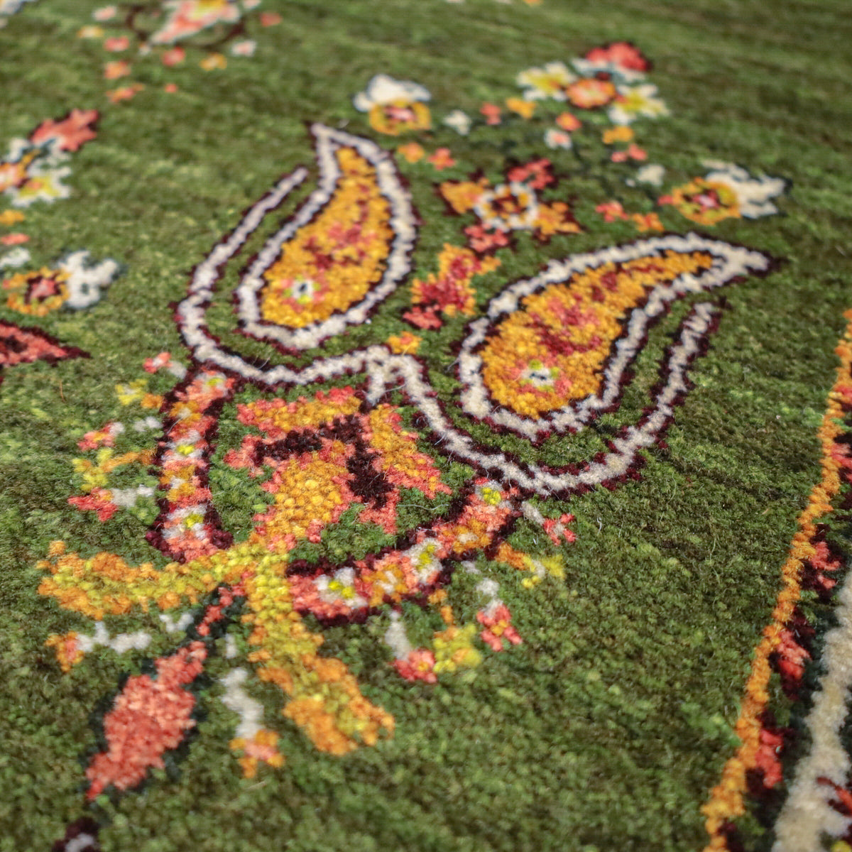 ギャッベ(ルリバフ) 104×67cm(HSS-11800)