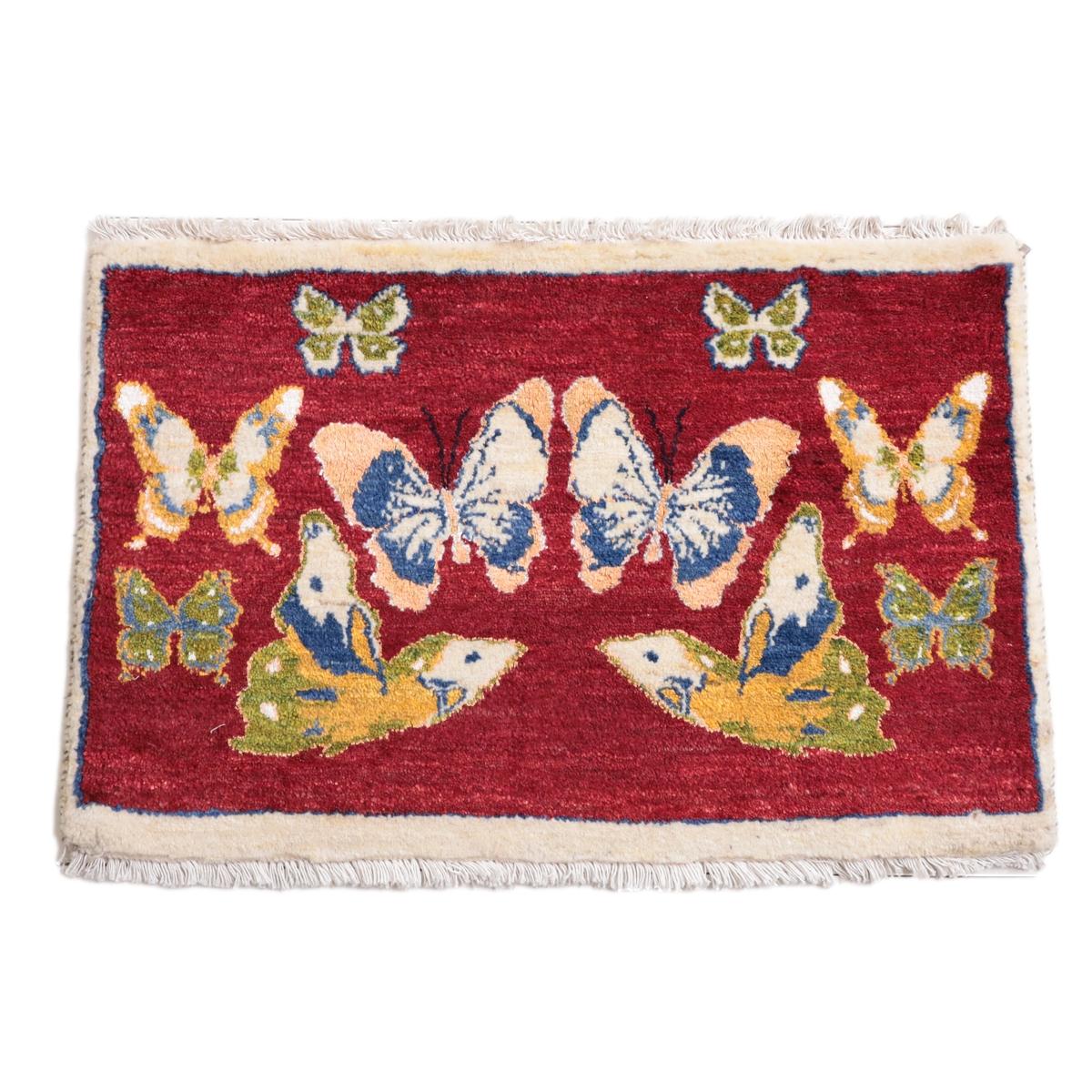 ギャッベ(ルリバフ) 57×91cm(HSS-11894)