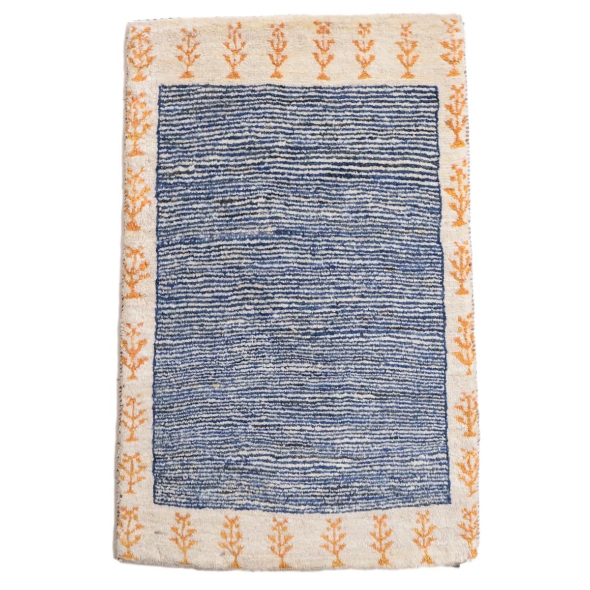 ギャッベ(ルリバフ) 87×55cm(HSS-11898)