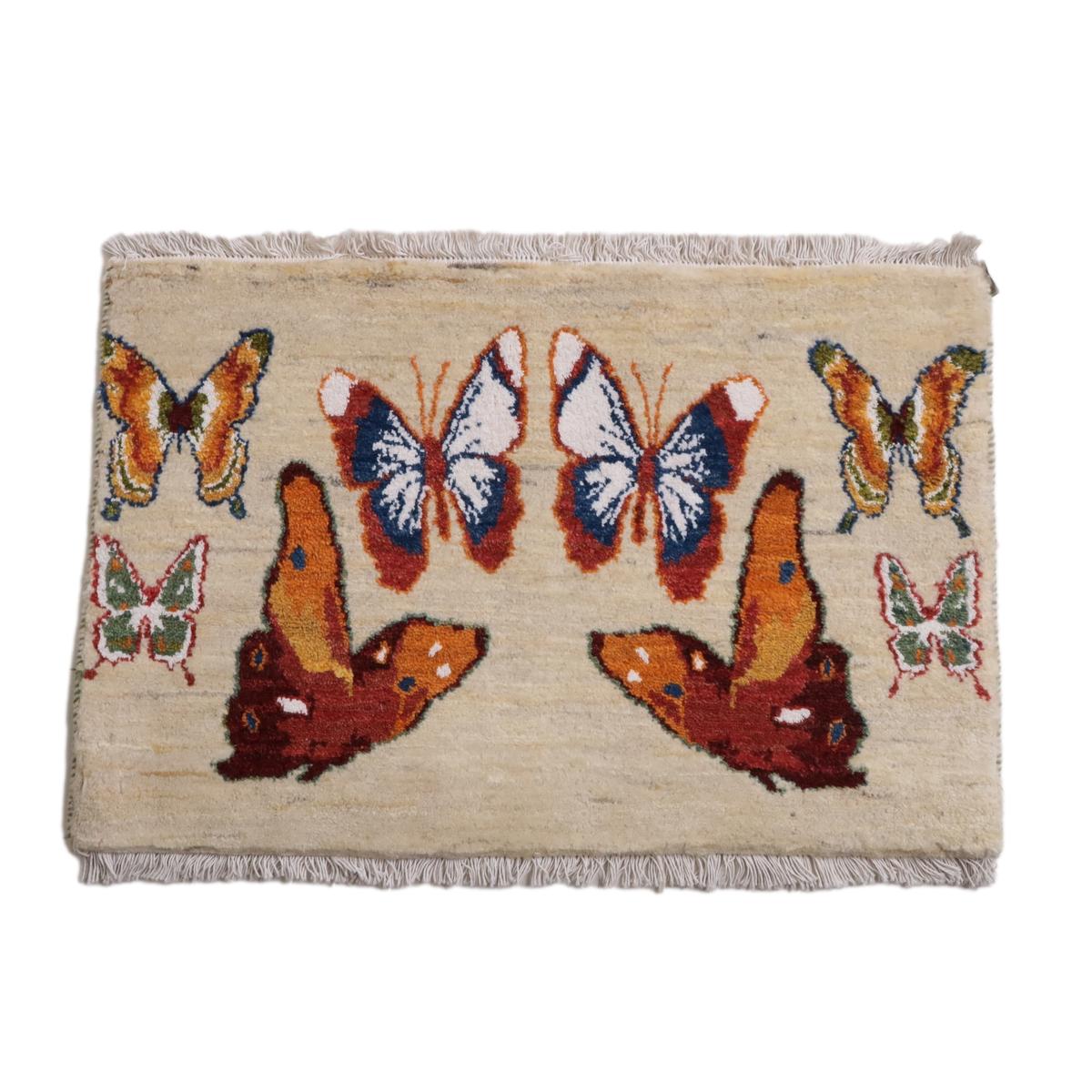 ギャッベ(ルリバフ) 55×84cm(HSS-11911)