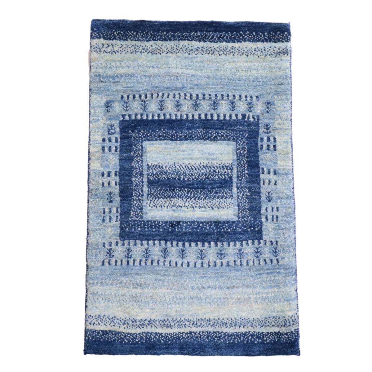 ギャッベ(ルリバフ) 99×61cm(HSS-11915)