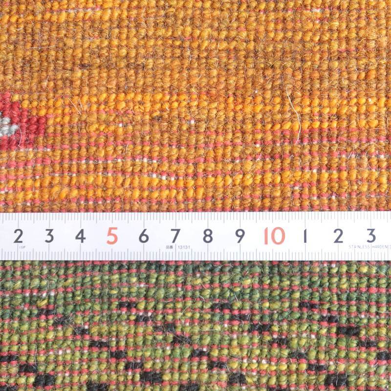 プレミアムギャッベ/ホシナマイ(ルリバフ) 84×58cm(HSS-72617)