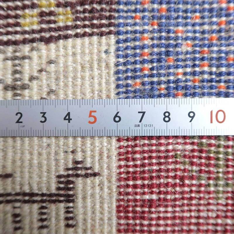 プレミアムギャッベ/ホシナマイ(カシュクリ) 98×74cm(HSS-48115)